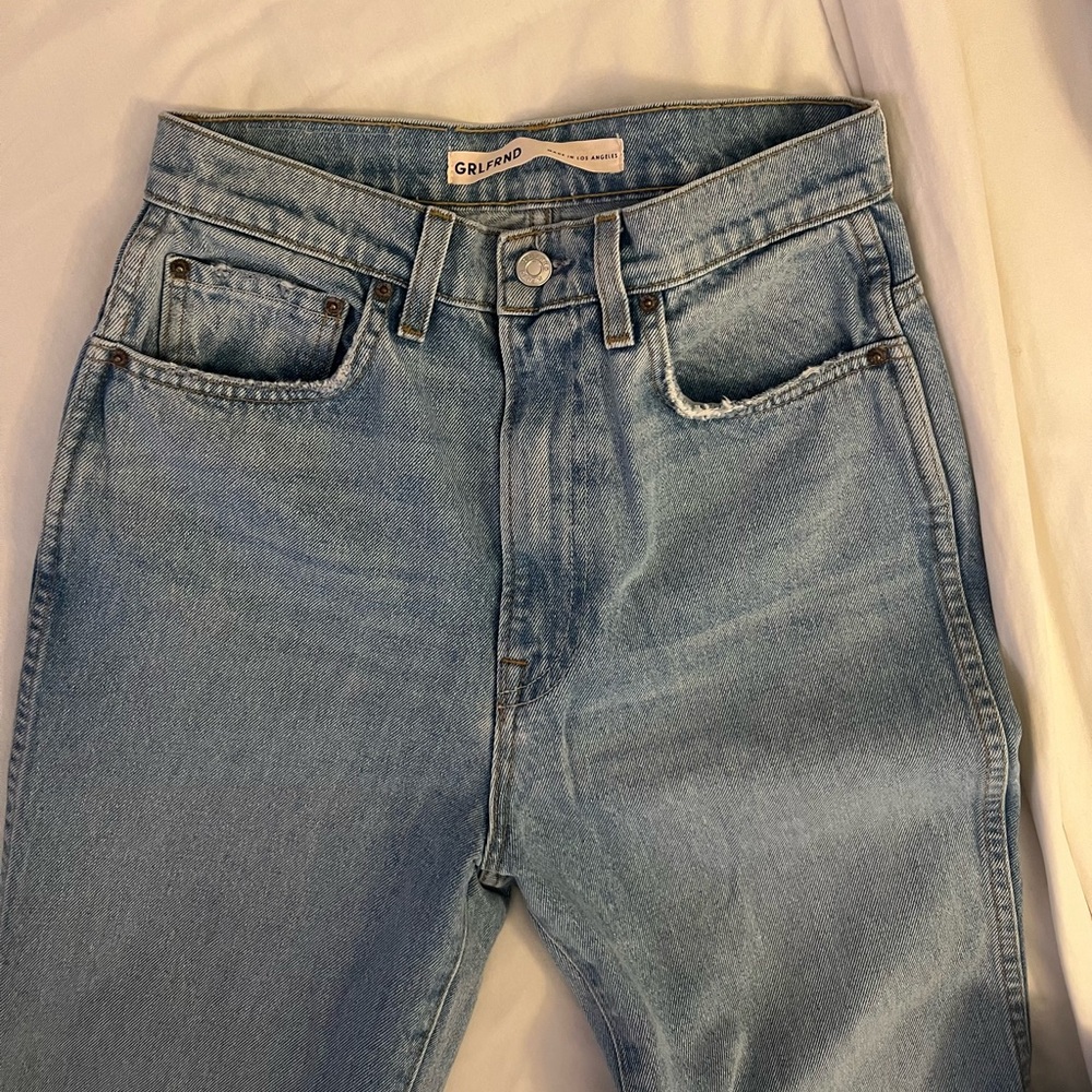 GRLFRND Sara Super High Rise Straight Jean